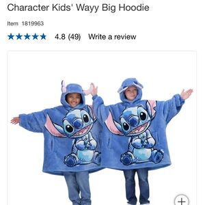 Disney Stitch Kids THE WAYY BIG HOODIE ONE SIZE (4-10)
